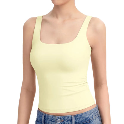 Women's Square Neck Tank Top,Comfortable Everyday Essential summerwins